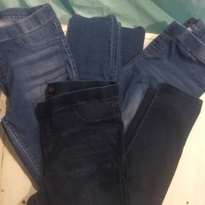 3 pair of jeggings